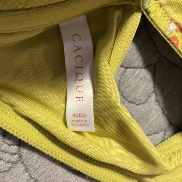 Cacique Yellow Floral Bra - Picture 4 of 5